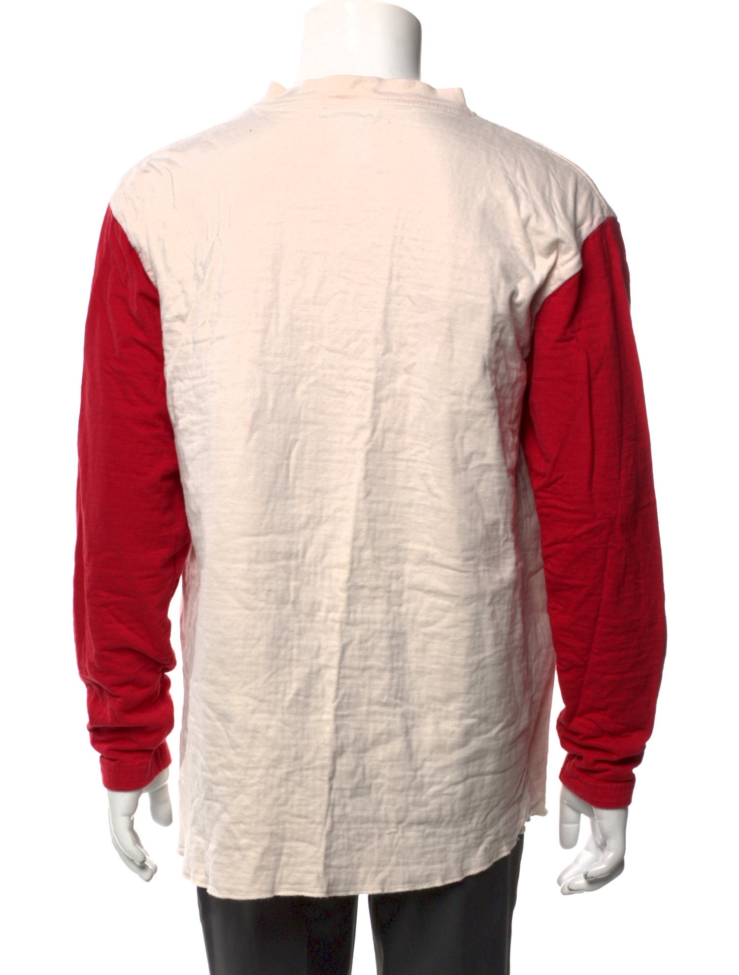 The J. Peterman Co. Colorblock Pattern V-Neck Henley